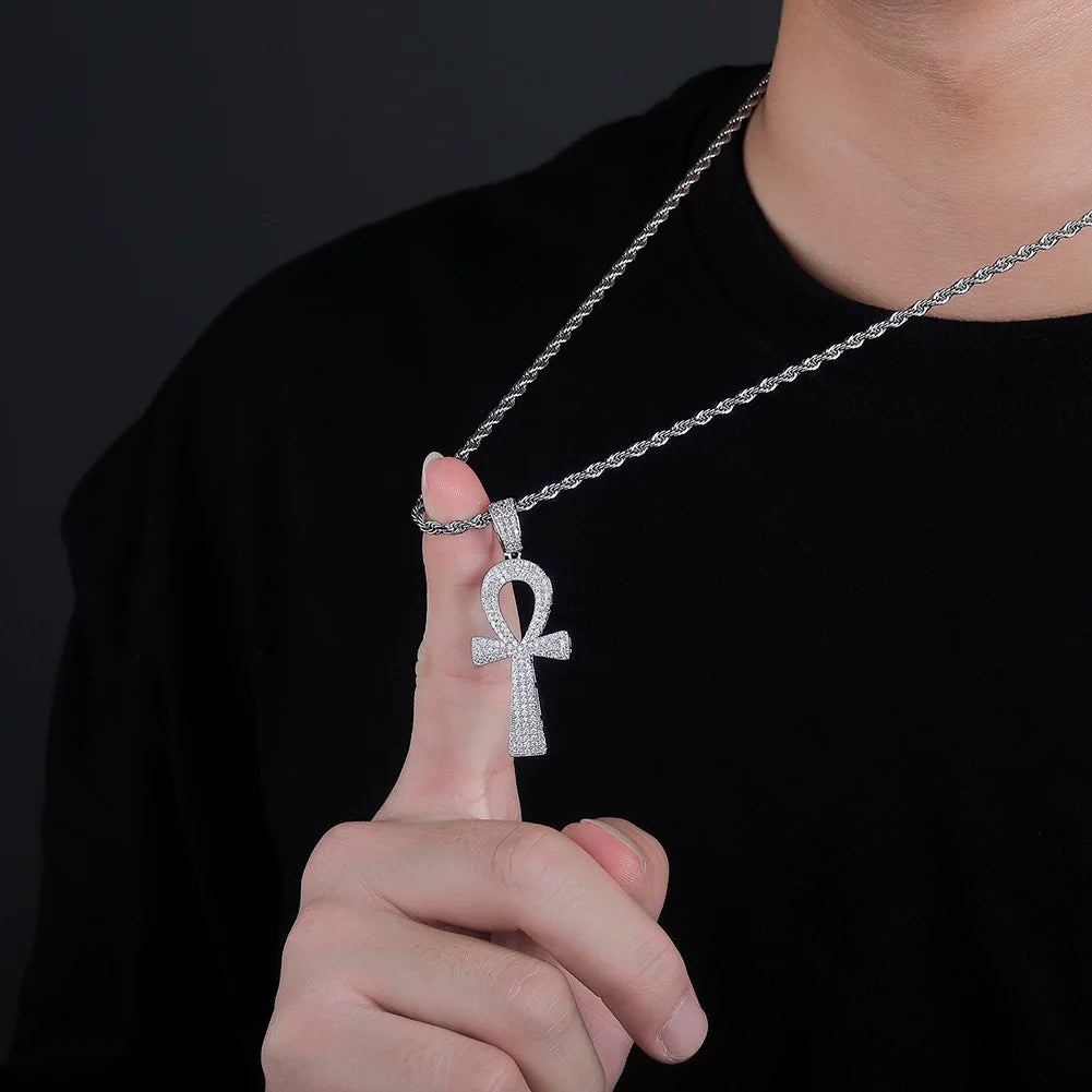 TOPGRILLZ Hip Hop New Style Ankh Necklace Copper Gold/Silver