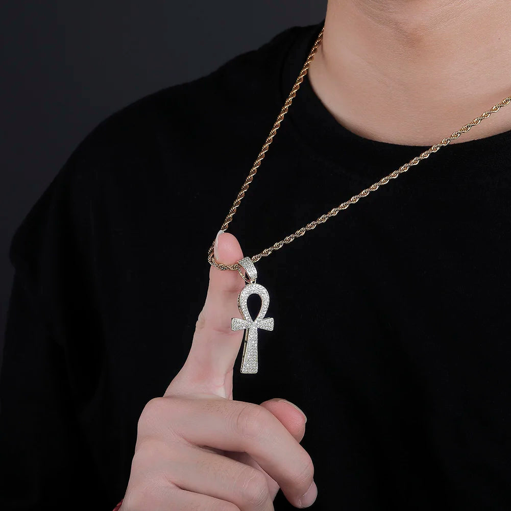 TOPGRILLZ Hip Hop New Style Ankh Necklace Copper Gold/Silver