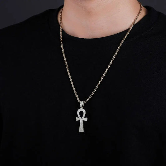 TOPGRILLZ Hip Hop New Style Ankh Necklace Copper Gold/Silver