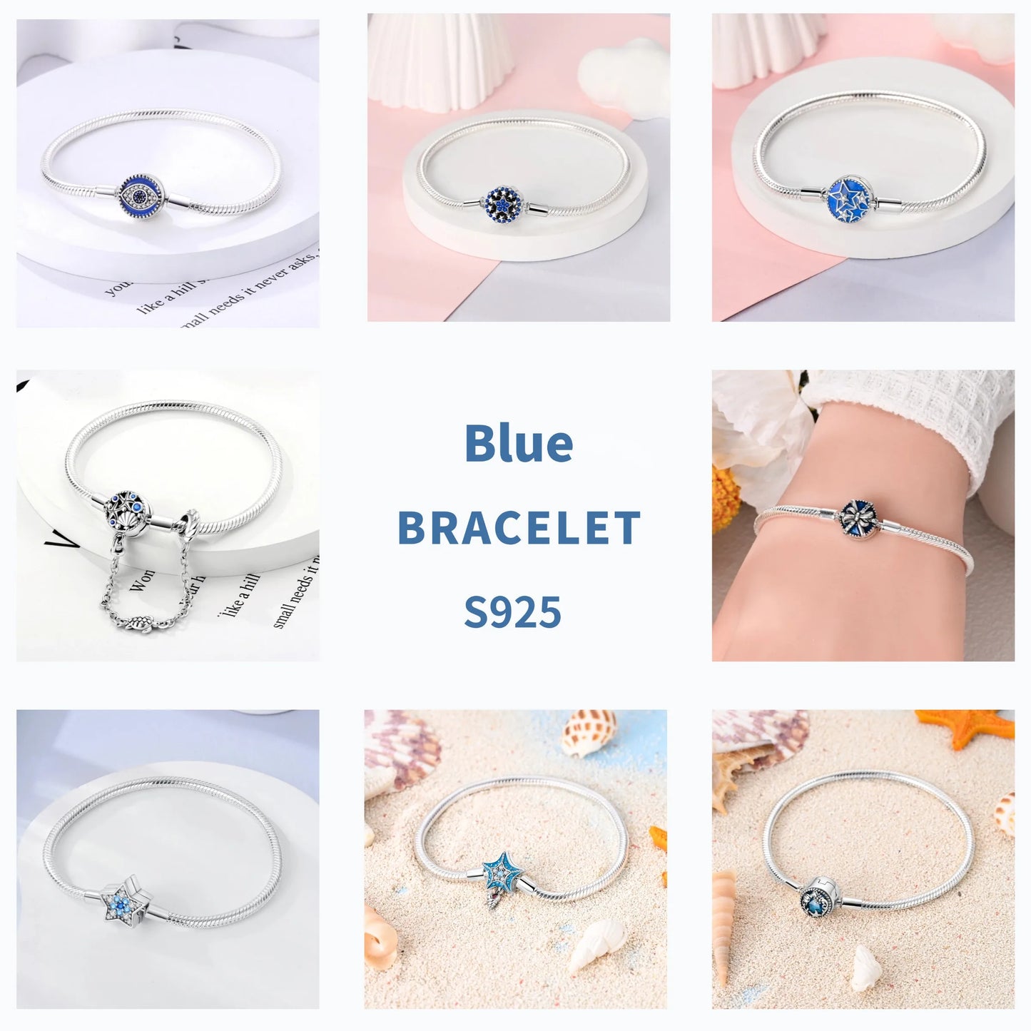 Silver 925 Bracelet Original Bracelets Colorful Zircon