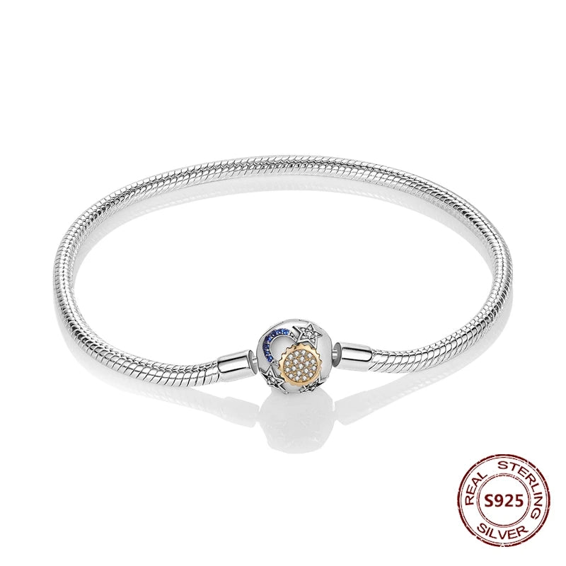 Silver 925 Bracelet Original Bracelets Colorful Zircon