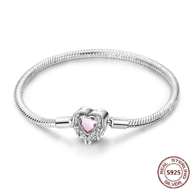 Silver 925 Bracelet Original Bracelets Colorful Zircon