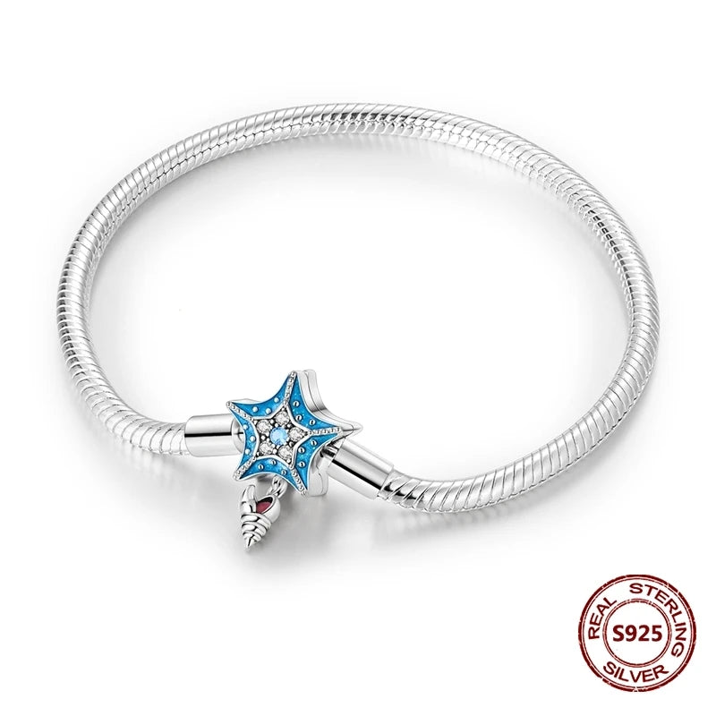 Silver 925 Bracelet Original Bracelets Colorful Zircon