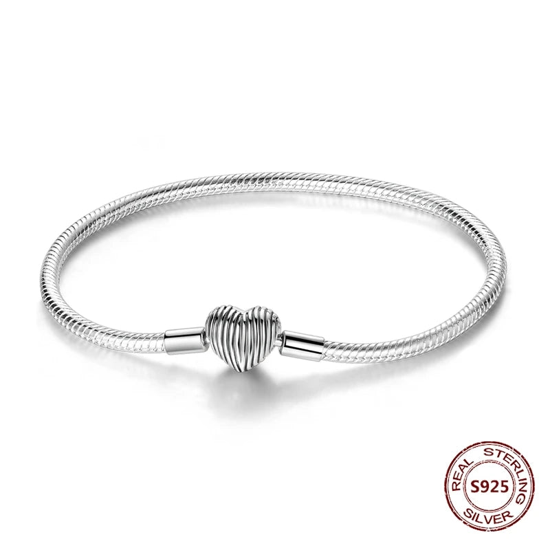 Silver 925 Bracelet Original Bracelets Colorful Zircon