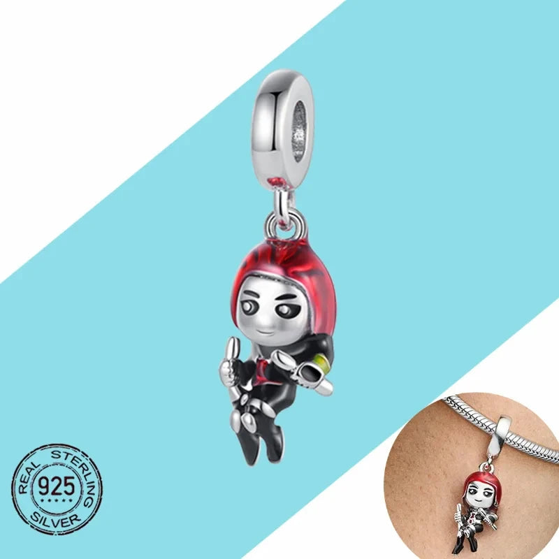 New 100% 925 sterling silver Disney  pendant beads