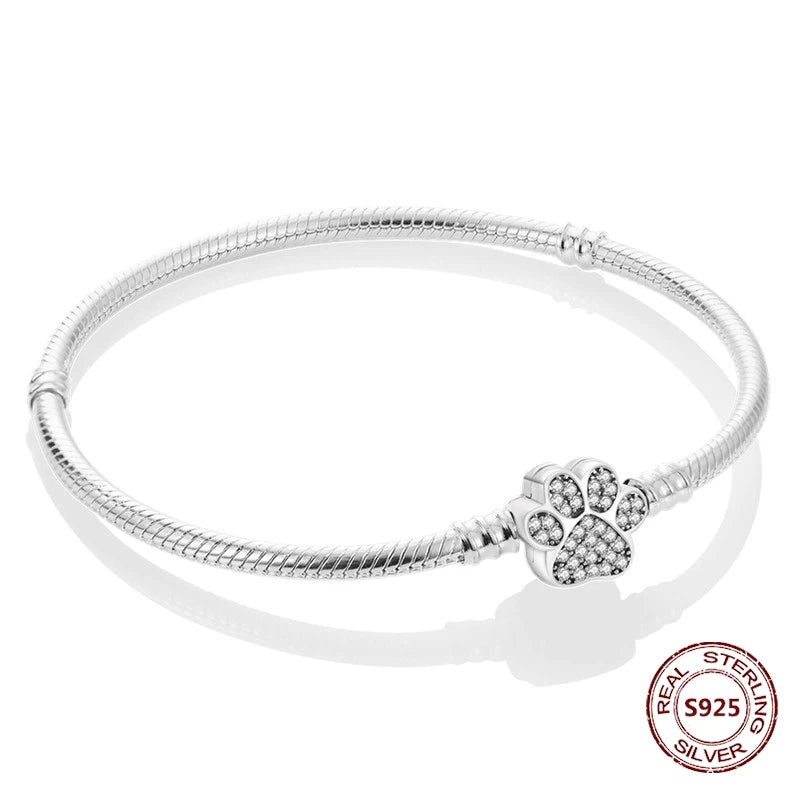 Silver 925 Bracelet Original Bracelets Colorful Zircon