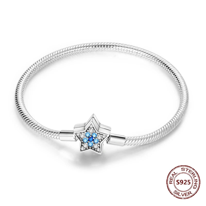 Silver 925 Bracelet Original Bracelets Colorful Zircon