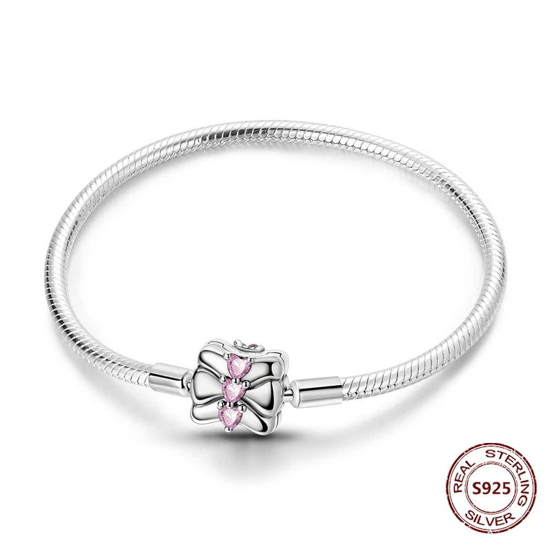 Silver 925 Bracelet Original Bracelets Colorful Zircon