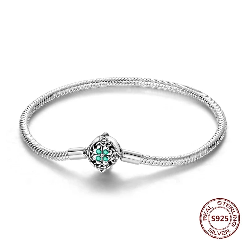 Silver 925 Bracelet Original Bracelets Colorful Zircon