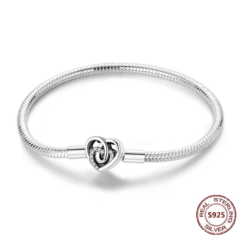 Silver 925 Bracelet Original Bracelets Colorful Zircon